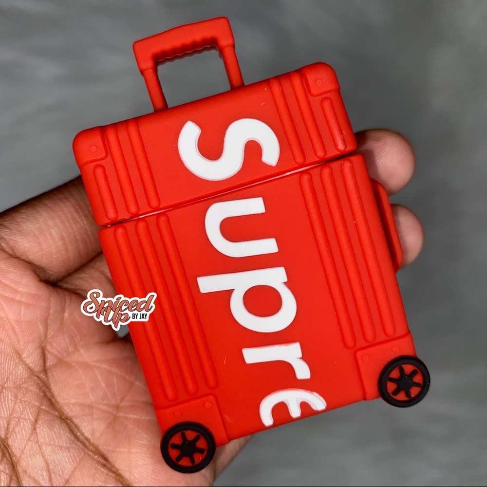 Supreme Inspired Luggage AirPod Case